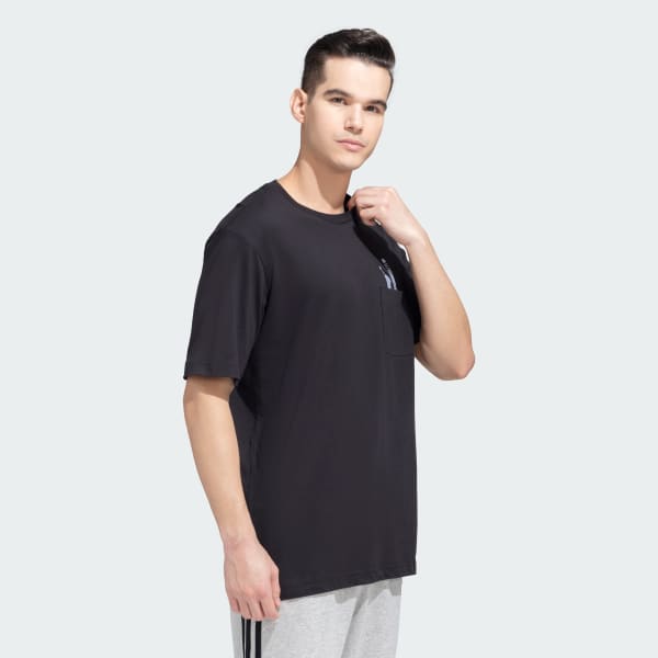 Black Slide Pocket Tee