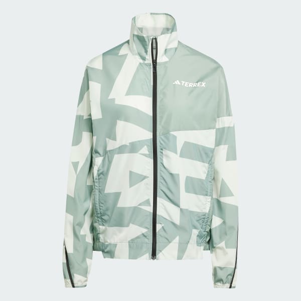 Verde Chamarra rompevientos estampada Terrex Multi