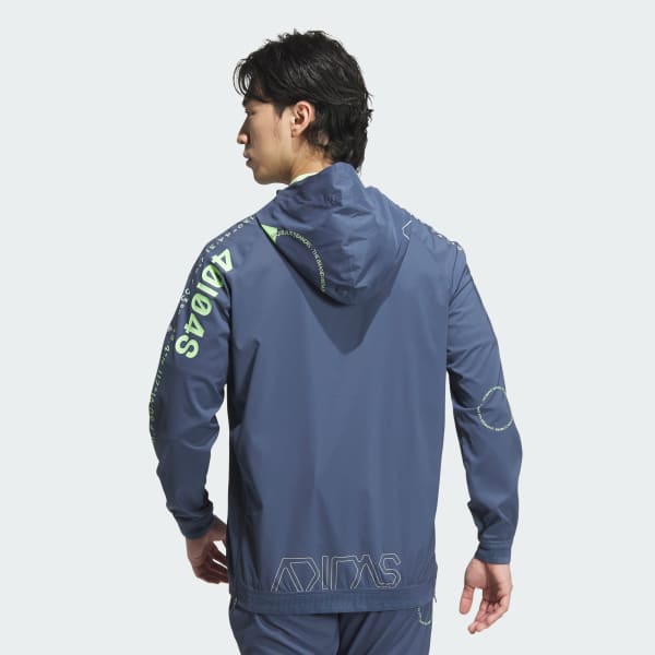 ブルー 【ゴルフ】HEAT.RDYストレッチアノラックフーディー