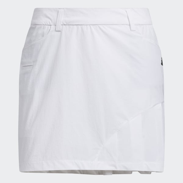 White Lightweight Pleats Skirt
