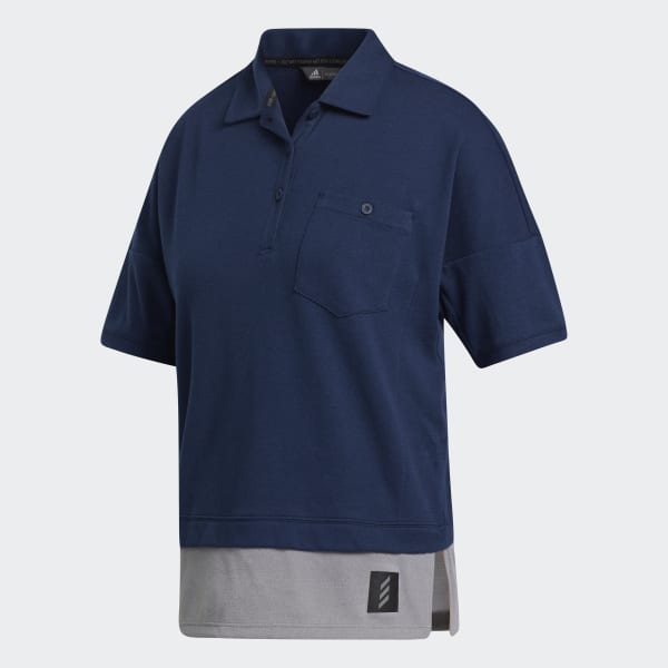 Blue Adicross Polo Shirt
