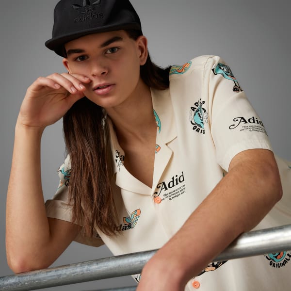 White Enjoy Summer Resort Shirt