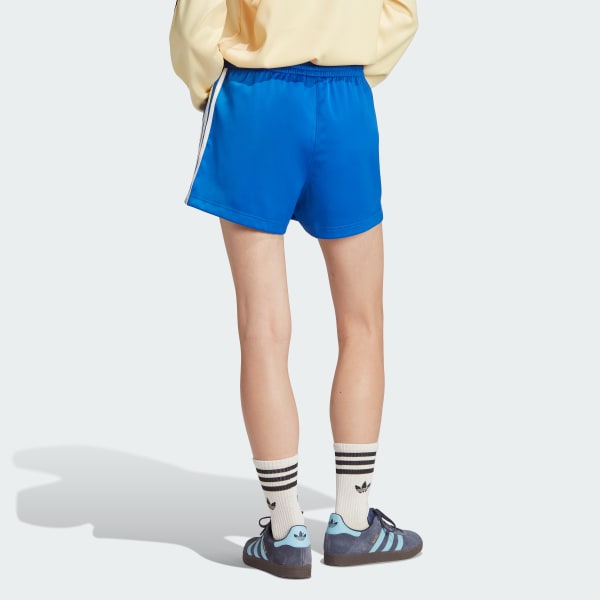 Blue 3-Stripes Satin Shorts