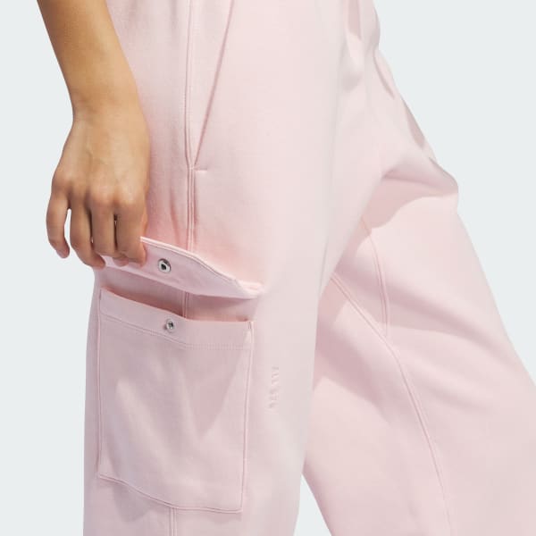 adidas ALL SZN Fleece Cargo Pants - Pink | Free Shipping