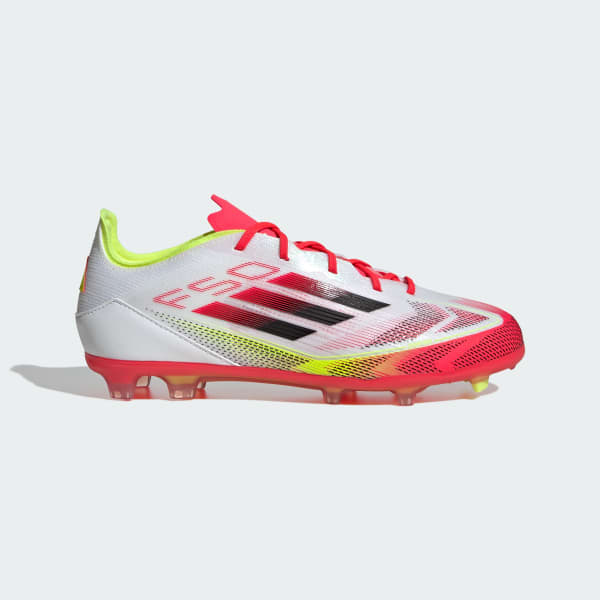 White F50 Elite Firm Ground Boots Kids