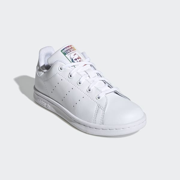 Kids Stan Smith Cloud White Shoes with Rainbow Details| adidas US