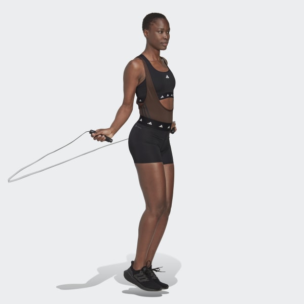 hnedá Body TrainIcons 3-Stripes Leotard