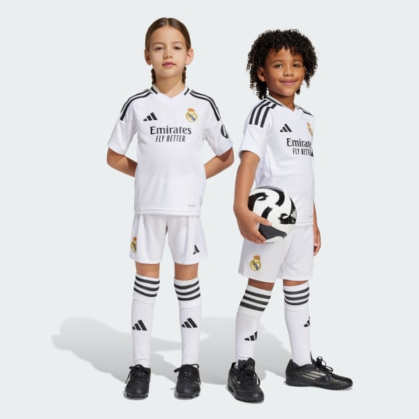 Bianco Divisa Home 24/25 Kids Real Madrid