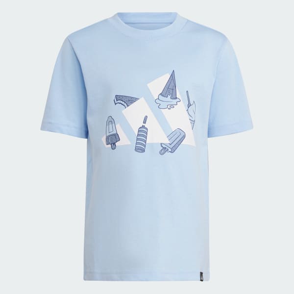 Biru Tee Anak Grafis Lounge Ice