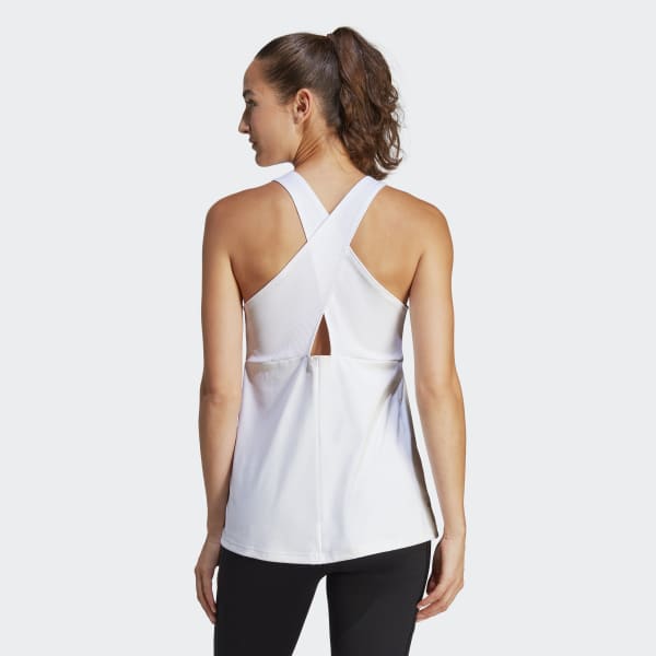 Blanco Playera sin mangas ST TK