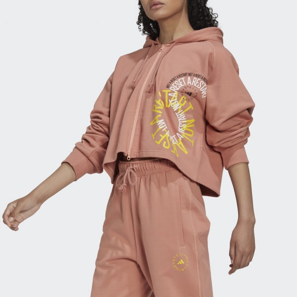 Rood adidas by Stella McCartney Cropped Hoodie BWC66