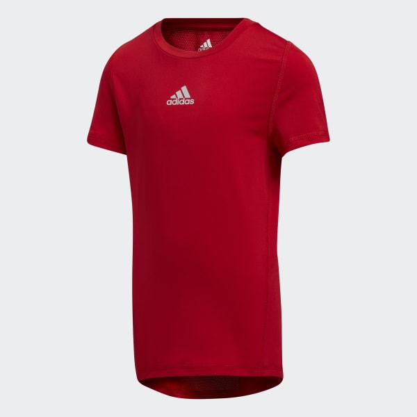 boys red adidas shirt