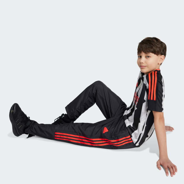 Negro Pantalón Tiro Tejido Niños