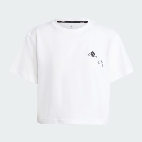 adidas Scribble Embroidery Crop Tee White adidas Thailand