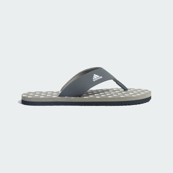 Adidas white flip flops deals