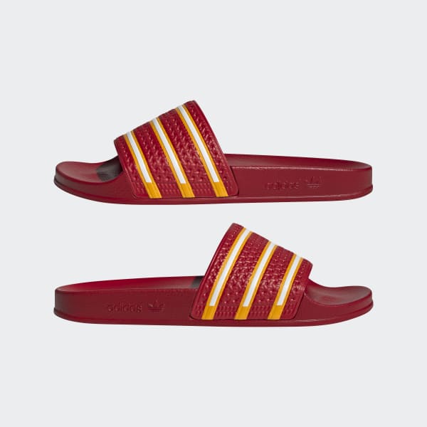 Adidas adilette red slides outlet