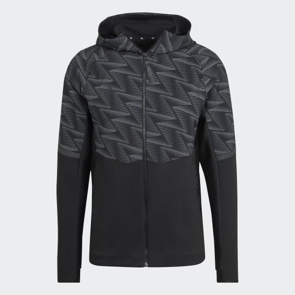 Sort Designed for Gameday Full-Zip hættetrøje QY188