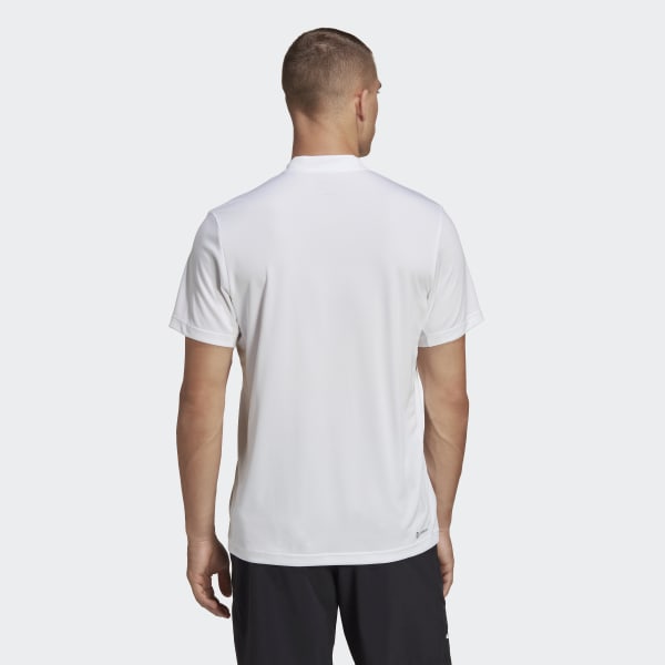 White Club Tennis Henley Shirt
