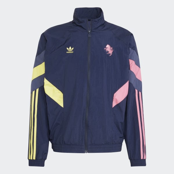 ユベントス　トラックジャケット　O　adidas　アディダス　ブラック　ピンク adidas - ☆adidasトラックジャケット☆ATPピンクXL刺繍希少の