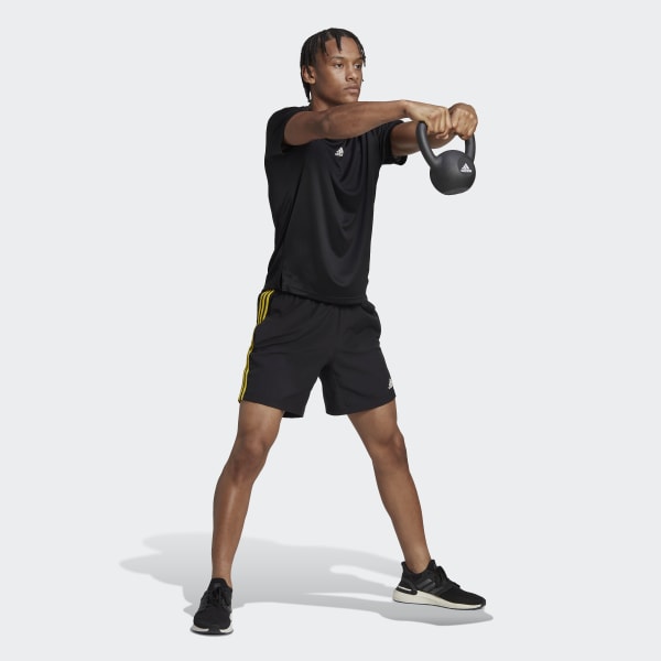 Black AEROREADY HIIT Back 3-Stripes Training Tee CV076