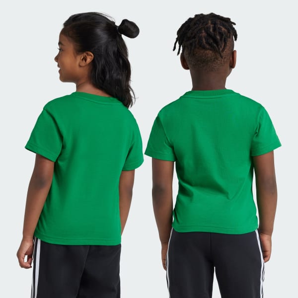Green Adicolor Trefoil Tee Kids