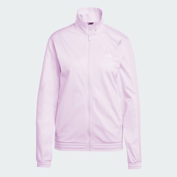 adidas Tricot 3-Stripes Track Jacket - Purple | Free