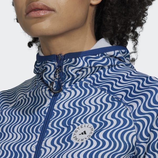 Szary adidas by Stella McCartney TruePace Long Sleeve COLD.RDY Printed Top CJ474