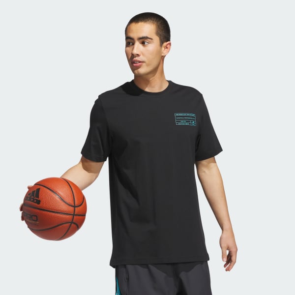 Black adidas Basketball Graphic Tee