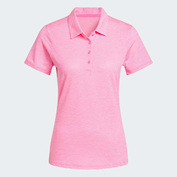 Pink Women's Ottoman Short Sleeve Polo Shirt