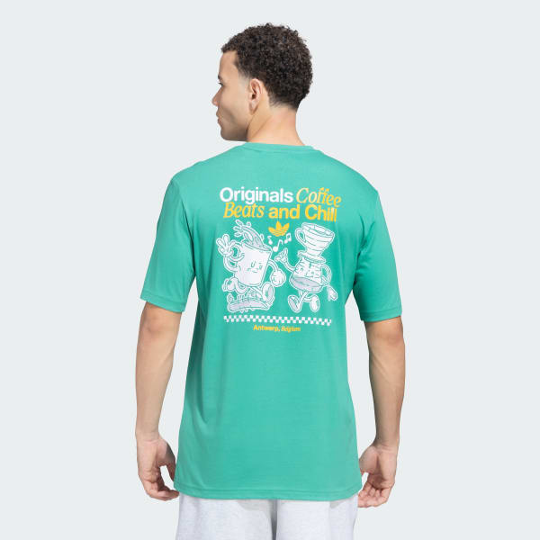 Green adidas Originals Teacup Tee