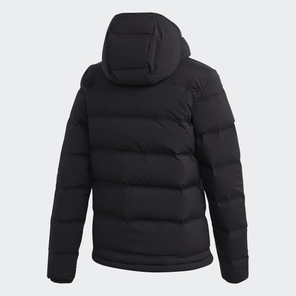 Schwarz Helionic Soft Hooded Daunenjacke
