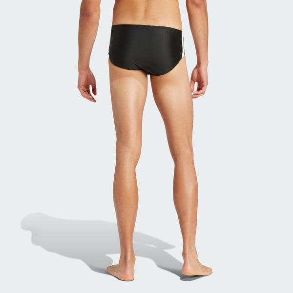 cierna Plavky 3-Stripes Swim Trunks