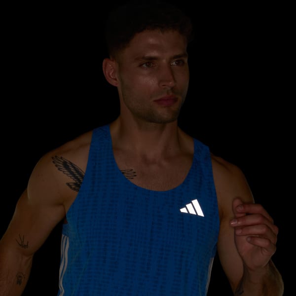 Blue 아디제로 러닝 싱글렛