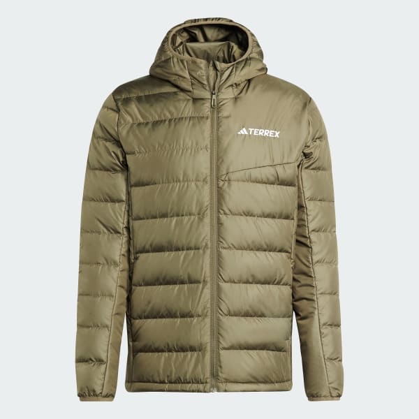 Green Terrex Multi Light Down Hooded Jacket