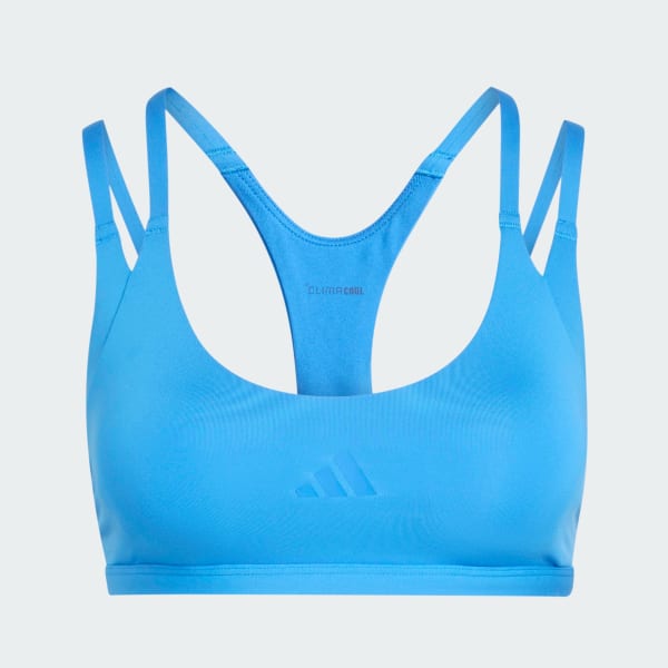 Bleu Brassière à bretelles Optime Workout maintien léger
