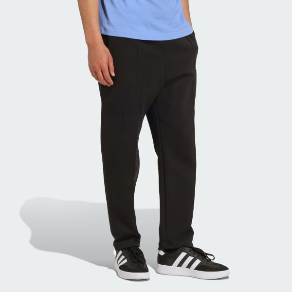 สีดำ กางเกงขายาวปล่อยชายโลโก้ขนาดเล็ก Future Icons