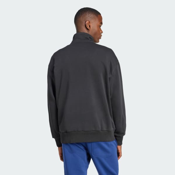 Black ALL SZN Fleece 1/4-Zip Crew Sweatshirt