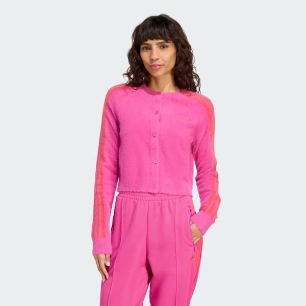 Rose Cardigan maille pelucheuse