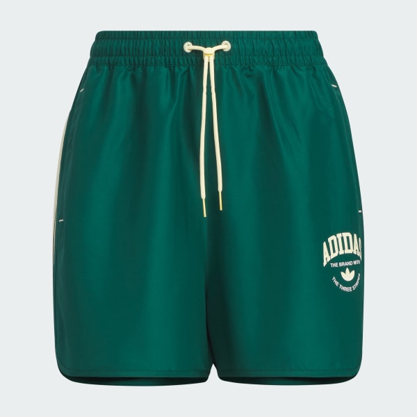 Green Logo Twist Light Woven Shorts