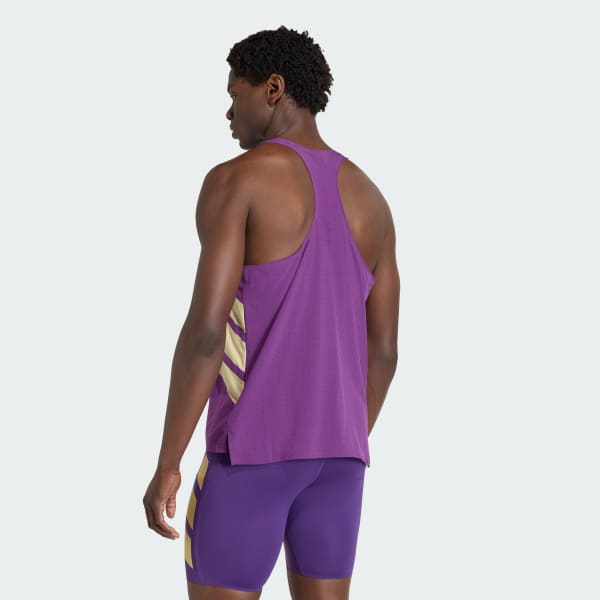 Purple Adizero Road to Records Tank Top