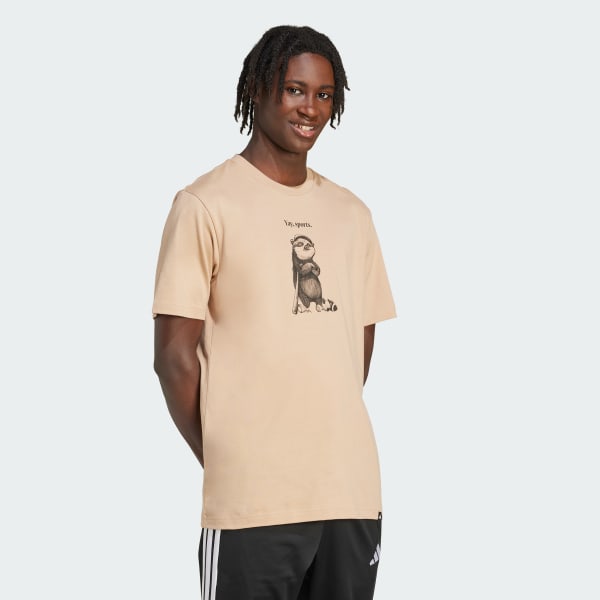 Brown Yay Sports Character Graphic Tee