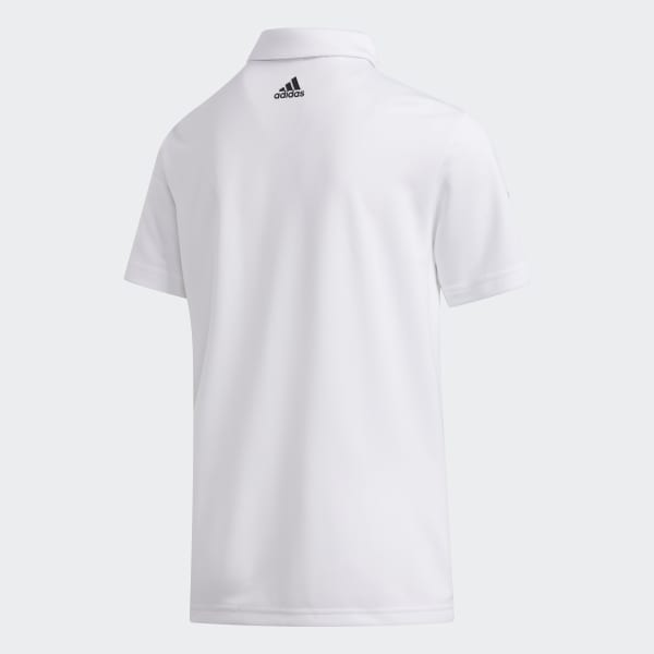 Weiss 3-Streifen Poloshirt