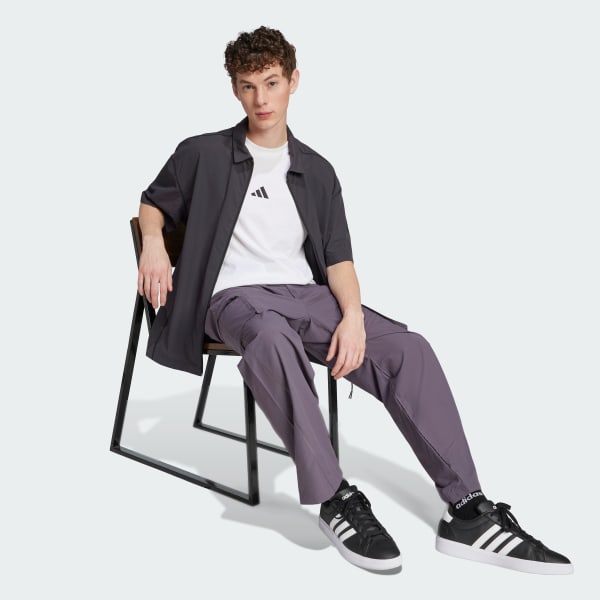 Grey City Escape Lightweight Cargo Tracksuit Bottoms