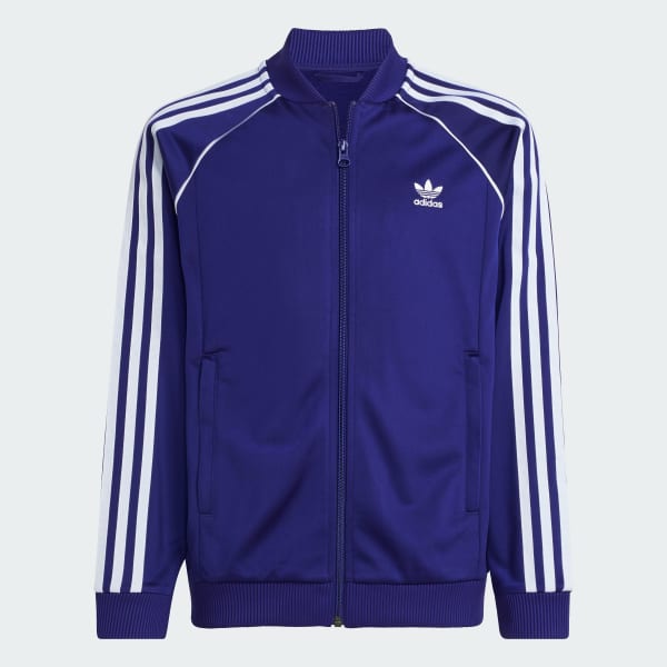 Adidas sst track top black deals