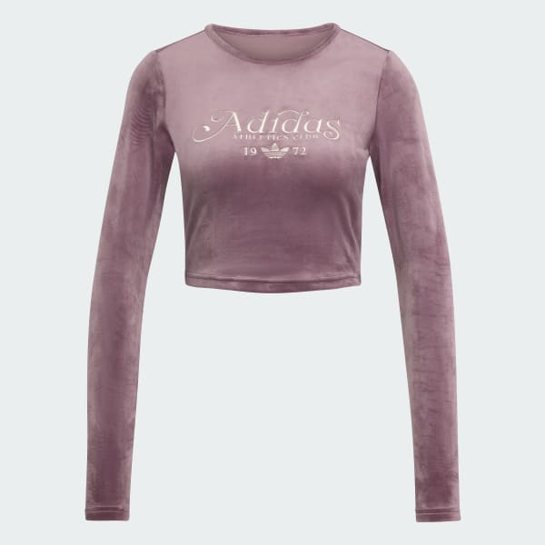 paars VELVET CRPPD LS