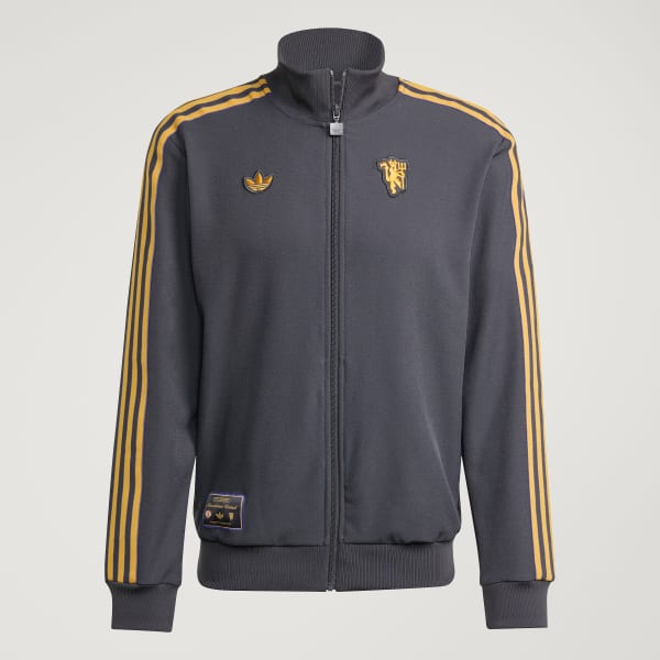 ウェア manchester united Nylon Track Jacket adidas Manchester United Terrace Icons Track Top - Black | Free