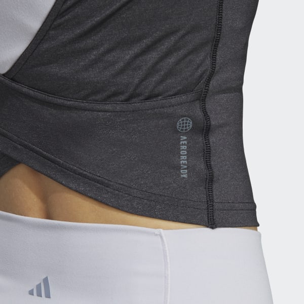 Zwart Yoga Studio Crop Tanktop