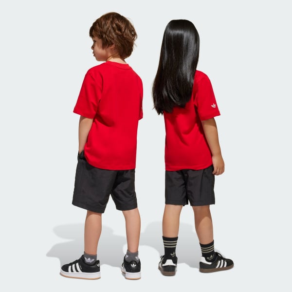 Red Tee Shorts Set Kids