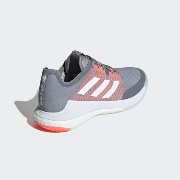 Mens ADIDAS CRAZYFLIGHT VOLLEYBALL SHOES Gray Sneakers EG2343 NEW