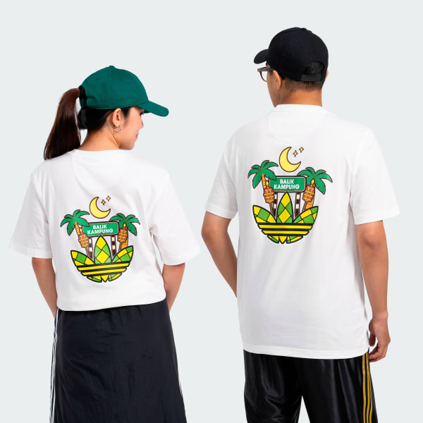 White adidas ESS Tee x Balik Kampung